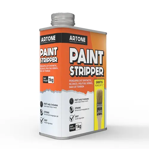 Artone Paint Stripper, pengupas cat sintetis, nc, duco, politur, vernis, dan cat tembok